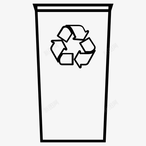 回收站垃圾废物图标svg_新图网 https://ixintu.com 回收站 垃圾 废物 废物利用