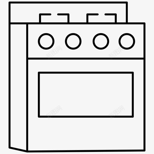 炉灶炉火暖气图标svg_新图网 https://ixintu.com 天然气 家用电器 暖气 机器 炉火 炉灶 炉顶 烤箱 烹饪