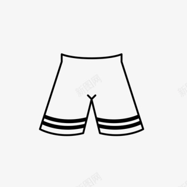 短裤足球球衣图标图标