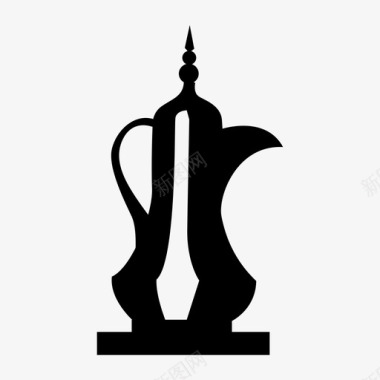 茶壶阿拉伯饮料图标图标