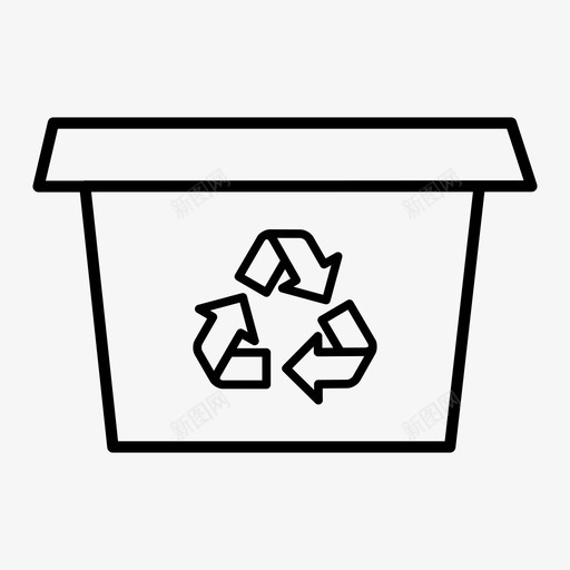 回收再利用减少图标svg_新图网 https://ixintu.com 全球变暖 再利用 减少 回收 回收站 垃圾箱 塑料 环保 纸张 绿色