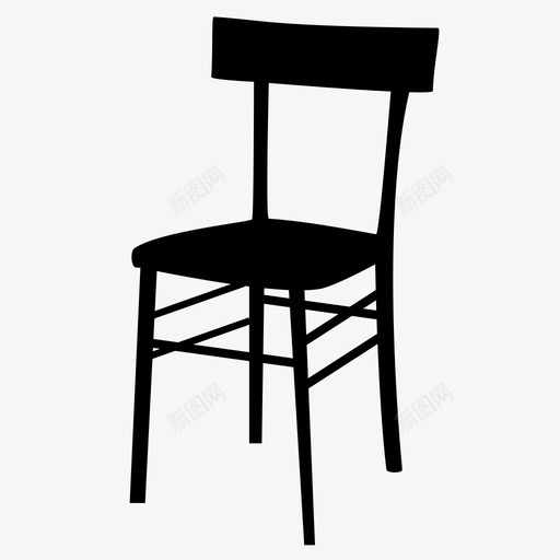 椅子家具酒吧椅图标svg_新图网 https://ixintu.com 坐椅 家具 座位 椅子 酒吧椅 酒馆椅