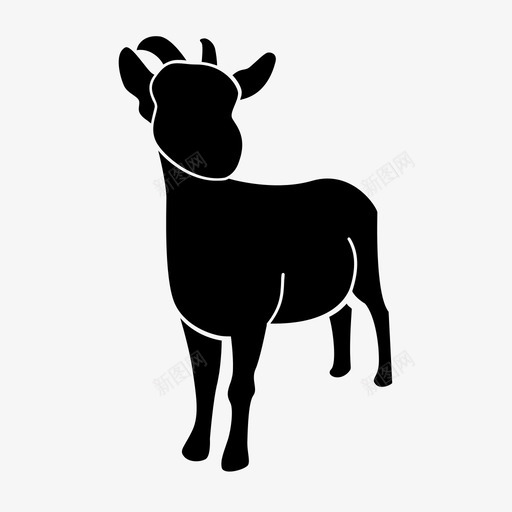 山羊农场农夫图标svg_新图网 https://ixintu.com 农场 农场动物 农夫 动物 动物群 山羊 比利山羊