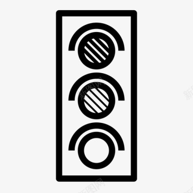 红绿灯控制信号通行图标图标