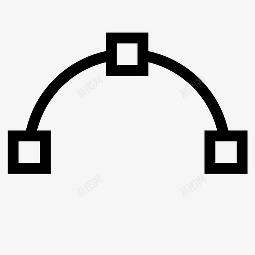 圆弧样条线向量变换图标svg_新图网 https://ixintu.com 修改 变换 向量 图像 圆弧样条线 定位点 对齐 文本 更改 编辑器