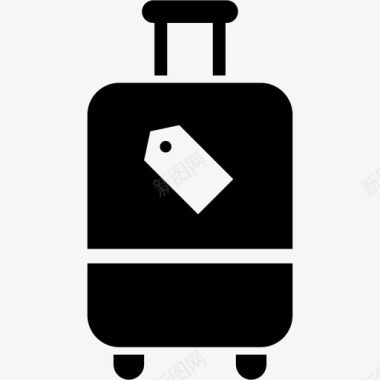 行李旅行者手提箱图标图标
