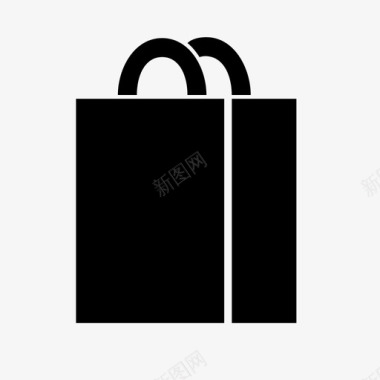 购物袋礼品袋杂货袋图标图标