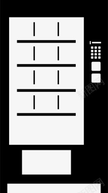 自动售货机自助餐厅快餐图标图标
