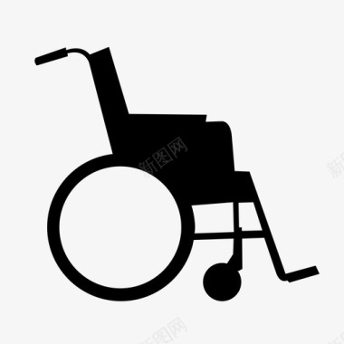 轮椅无障碍残废图标图标