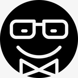 有趣的形状极客有趣眼镜图标高清图片