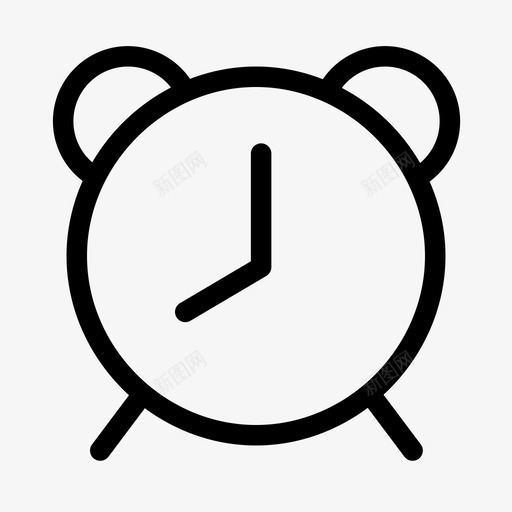 闹钟定时器铃声图标svg_新图网 https://ixintu.com 嗡嗡声 定时器 简单图标 警报 起床 通知 铃声 闹钟