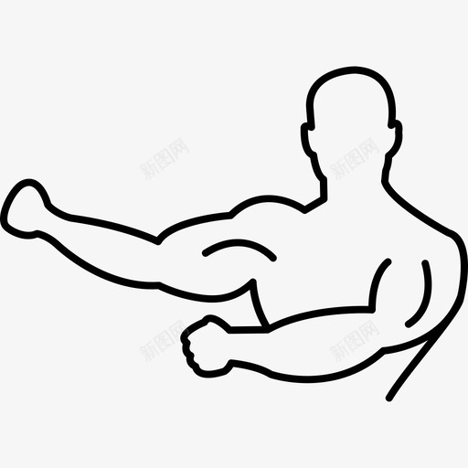 人体轮廓伸展肌肉人体操图标svg_新图网 https://ixintu.com 人 人体轮廓伸展肌肉 体操