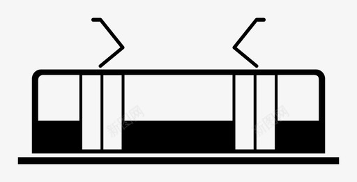 有轨电车地铁街面列车图标图标