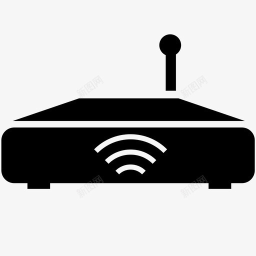 路由器wi-fi网络图标svg_新图网 https://ixintu.com wi-fi 互联网 打印机 电源 网络 网络设备 设备 路由器 连接