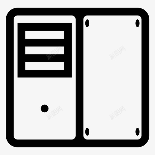 系统单元技术外围设备图标svg_新图网 https://ixintu.com pc 外围设备 技术 电子 硬件 系统单元 计算机 设备