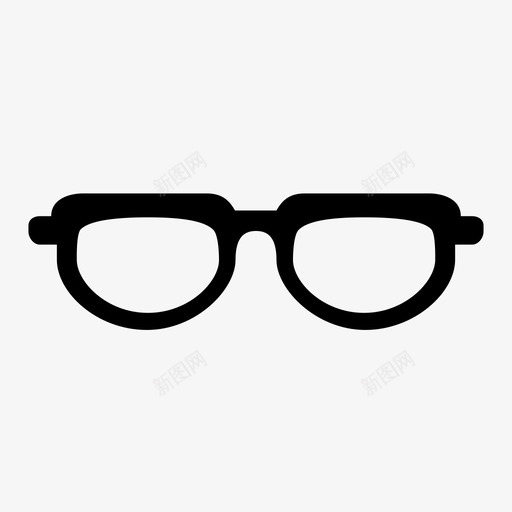眼镜视野视力图标svg_新图网 https://ixintu.com 眼镜 视力 视野 镜框 镜片