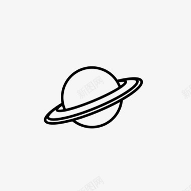土星天文学外太空图标图标