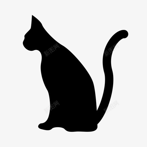 猫宠物哺乳动物图标svg_新图网 https://ixintu.com 哺乳动物 宠物 家养动物 家养宠物 小猫 猫
