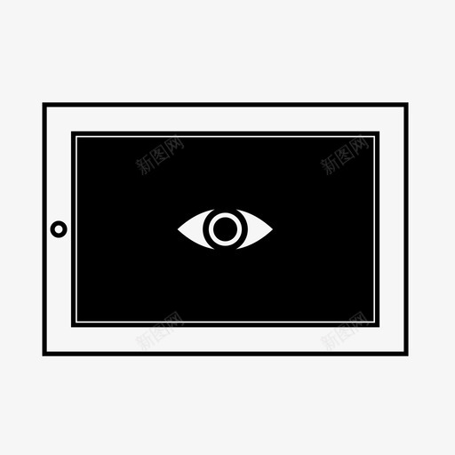监视间谍监督图标svg_新图网 https://ixintu.com 偷窥 平板电脑 平板电脑监视 监督 监视 跟踪 间谍