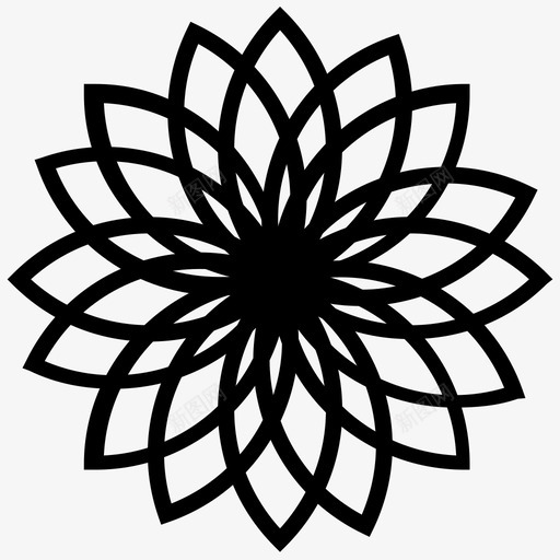 图案星星几何图案图标svg_新图网 https://ixintu.com 几何图案 几何花朵 图案 图案图案 太阳 星星 花朵图案