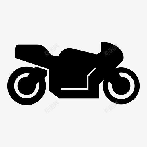摩托车快速两轮图标svg_新图网 https://ixintu.com 两轮 快速 摩托车 车辆