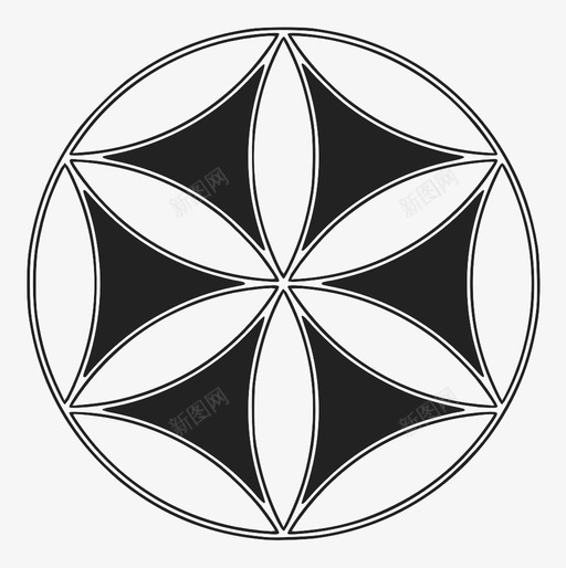阿尔卑斯山的太阳圆圈图标svg_新图网 https://ixintu.com 几何 几何学 图案 圆圈 神圣的几何学 设计 阿尔卑斯山的太阳
