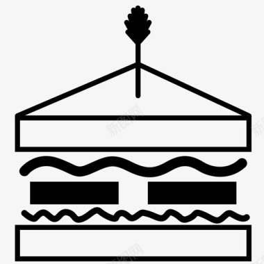 三明治零食晚餐图标图标
