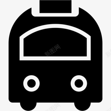 公共汽车旅行者交通工具图标图标