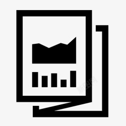 财务报告报告统计信息图表图标高清图片