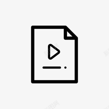 视频文件计算机文档类型图标图标