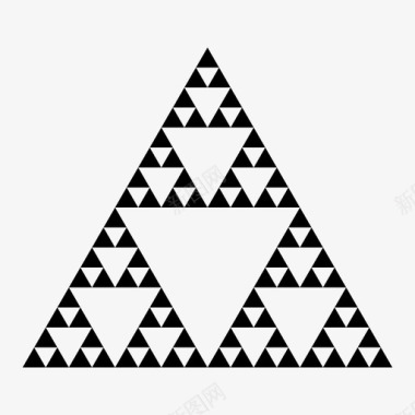 sierpinski三角形分形几何图标图标