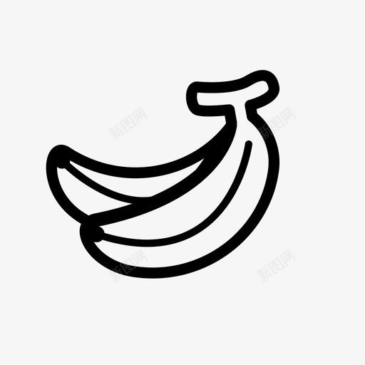 采购产品香蕉零食产品图标svg_新图网 https://ixintu.com 产品 农产品 收获 水果 猴子 营养 采购产品香蕉 零食 食品 饭
