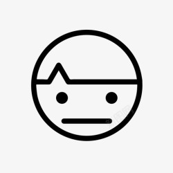 人头侧面男孩年轻简单图标高清图片