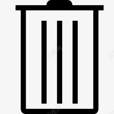 垃圾桶回收站emty图标图标