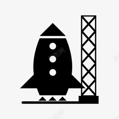 火箭旅程美国宇航局图标图标