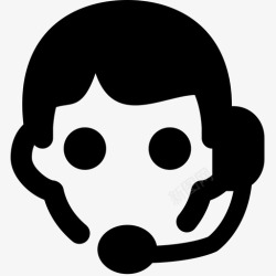 办公室小品台客户服务人员办公室图标高清图片