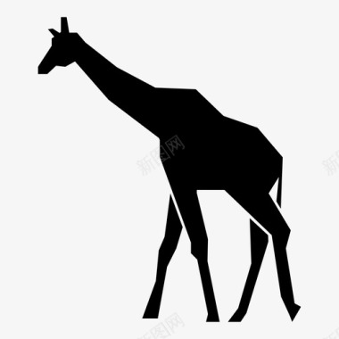 长颈鹿高狩猎图标图标