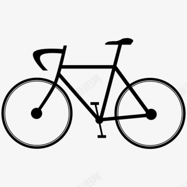 自行车运动骑手图标图标
