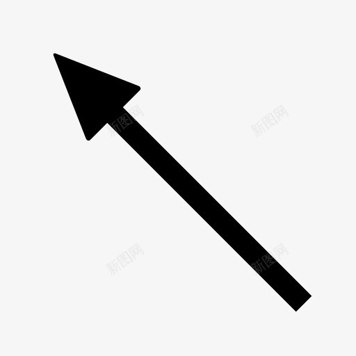 左上箭头锐音符角图标svg_新图网 https://ixintu.com 右上角 填充 左上箭头 标志性 角 锐音符