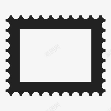邮票邮件邮资图标图标