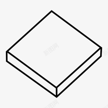 盒子正方形形状图标图标