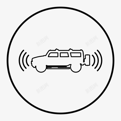 汽车传感器自动汽车图标svg_新图网 https://ixintu.com 汽车传感器 自动汽车