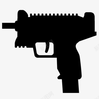 乌兹火器枪图标图标