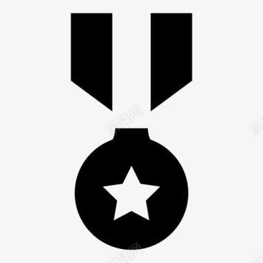 奖章认可的象征星星图标图标