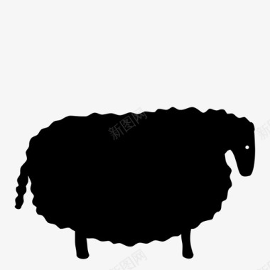 绵羊农场农场动物图标图标