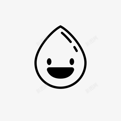 滴高兴卡瓦伊图标svg_新图网 https://ixintu.com 卡瓦伊 滴 眼泪 脸 表情 雨 高兴