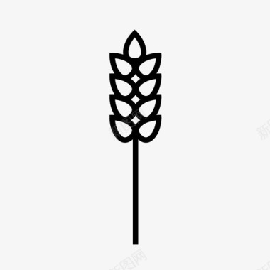 小麦种植收获图标图标