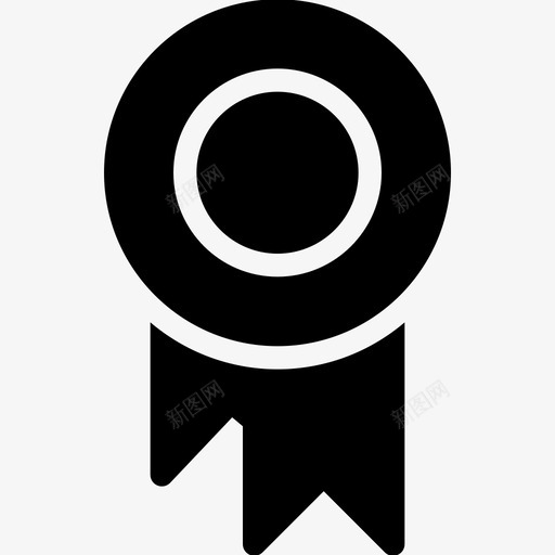 丝带徽章圆圈图标svg_新图网 https://ixintu.com 丝带 圆圈 实心图标 形状 徽章 标志 标志和符号-实心 符号 获胜者 设计