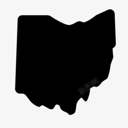 辛辛那提俄亥俄州俄亥俄州中风俄亥俄州边界图标高清图片