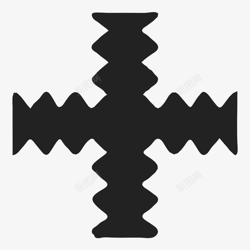 十字槽对象图标svg_新图网 https://ixintu.com 十字槽 对象 形状 符号 设计